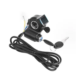Digital LCD Display Thumb Throttle with Battery Voltage Power Switch (As picture)