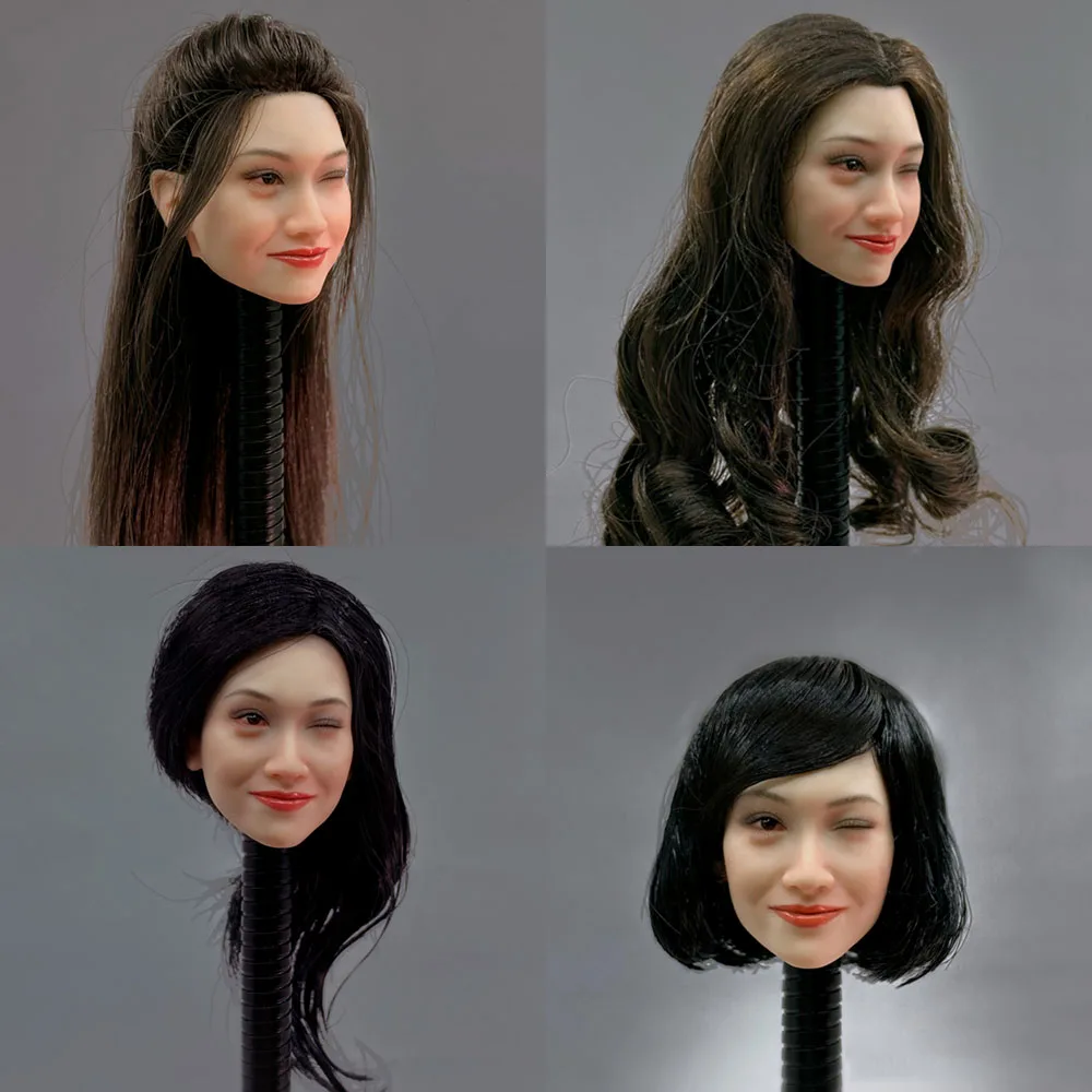 

In Stock EHTOYS 1/6 Scale Female Head Carving Zhu Yin The Journey To The West Ancient Costume Hair Style Fit 12'' Action Figure