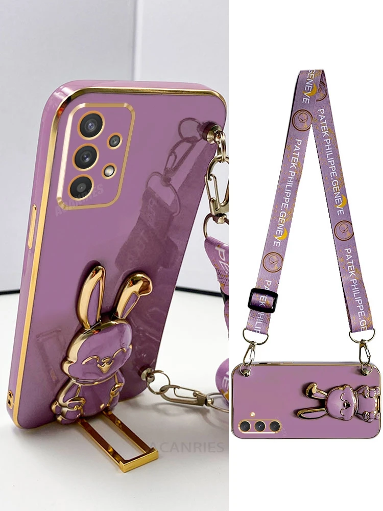 Premium Silicone Crossbody Lanyard Case with Bracket