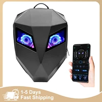 Sac à dos pour moto, coque rigide 3D, écran LED programmable, sac pour ordinateur portable imperméable avec compartiment pour casque, commande Bluetooth 1