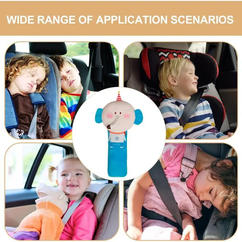 Kids Seatbelt Cover Kid Animal Image Carseat Pillow Seatbelt Pillow For Kids Protecting Neck Seat Belt Cover For Car Home