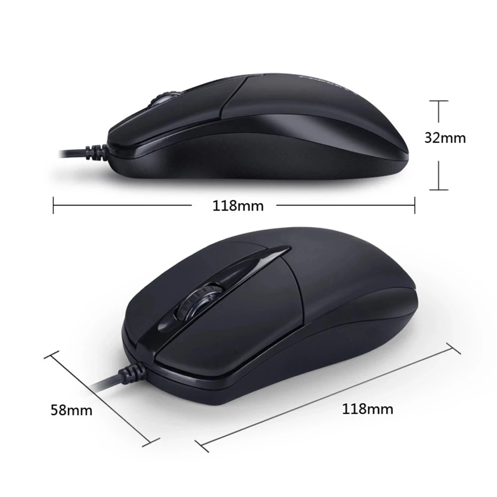 Anmck Mini USB Wired Mouse For Computer Laptops Portable Business Home Office Gaming Mouse USB 1200DPI Optical Mice images - 6