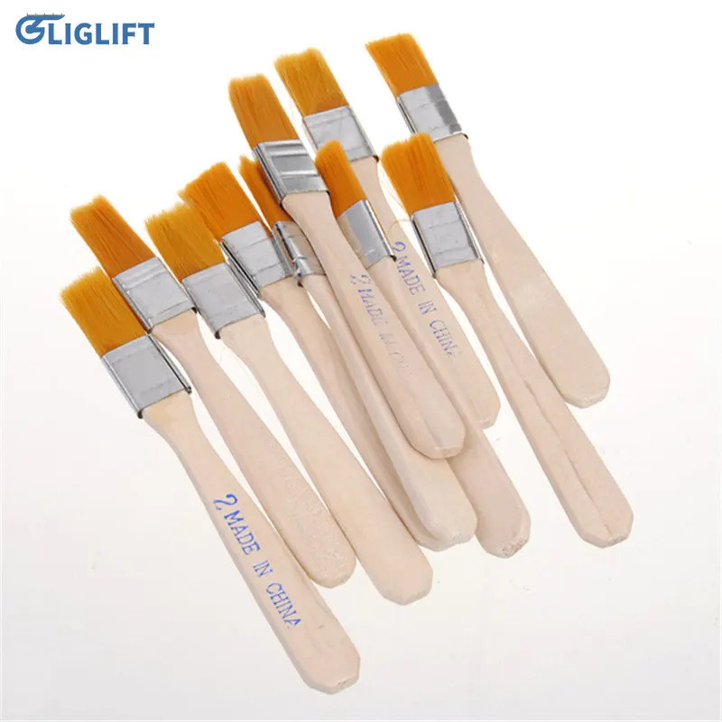 

10Pcs/Set BGA Solder Paste Brush with Wooden Handle Dust Clean Brush Reballing Tool For Mobile Computer Tablet Repair Tool