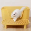 High-Height  Litter Mat Anti-Spla   Litter Tray Pedal Double Layered Controlling Sand Platform  Paw Pad 4