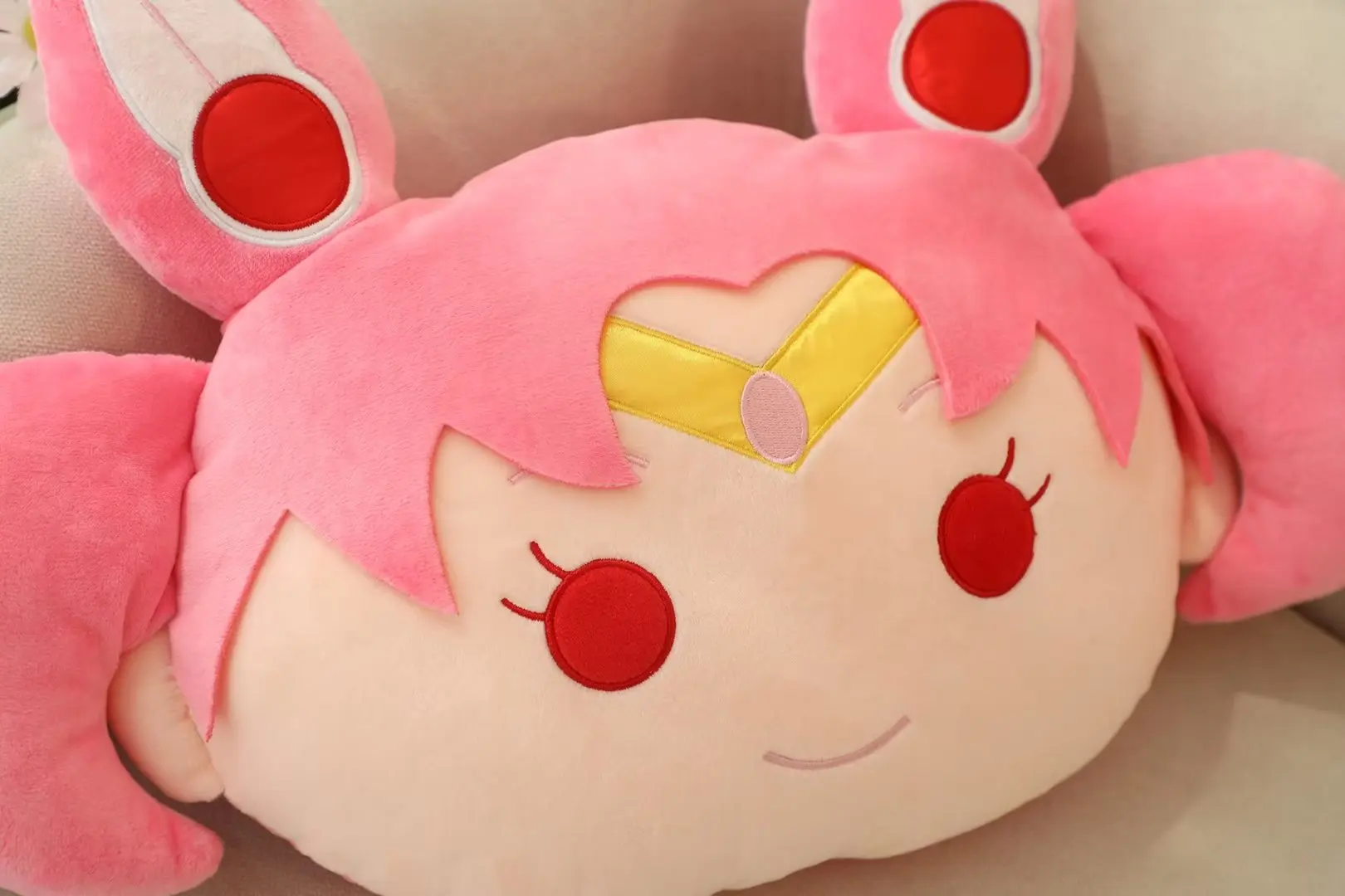 Plush Toys Anime Sailor Moon Plush Pillow Kawaii Tsukino Usagi Chiba Mamoru Stuffed Doll Girlish Gifts Birthday Present