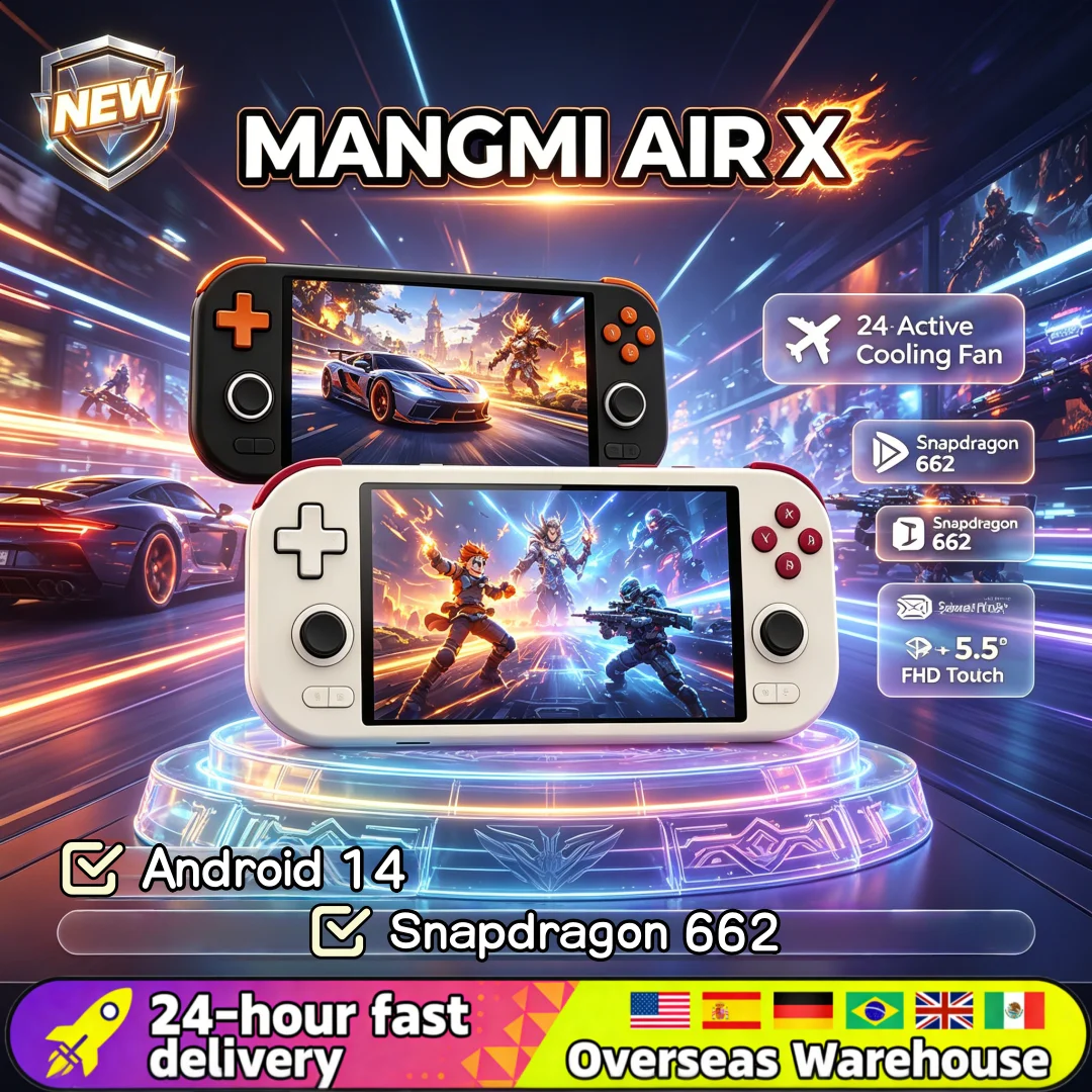 Mangmi Air X Handheld Game Console With Active Cooling And Android_voghion.com