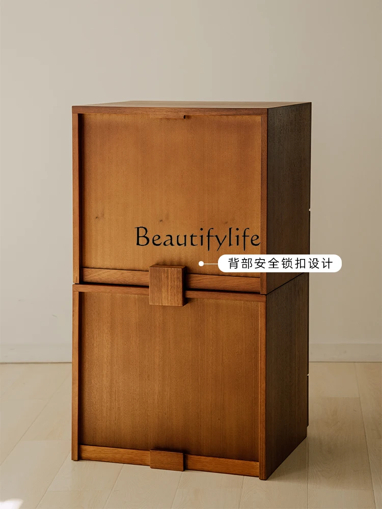 

Teak Carmen Cabinet Nordic Mid-Ancient Locker Low Cabinet Chest of Drawers