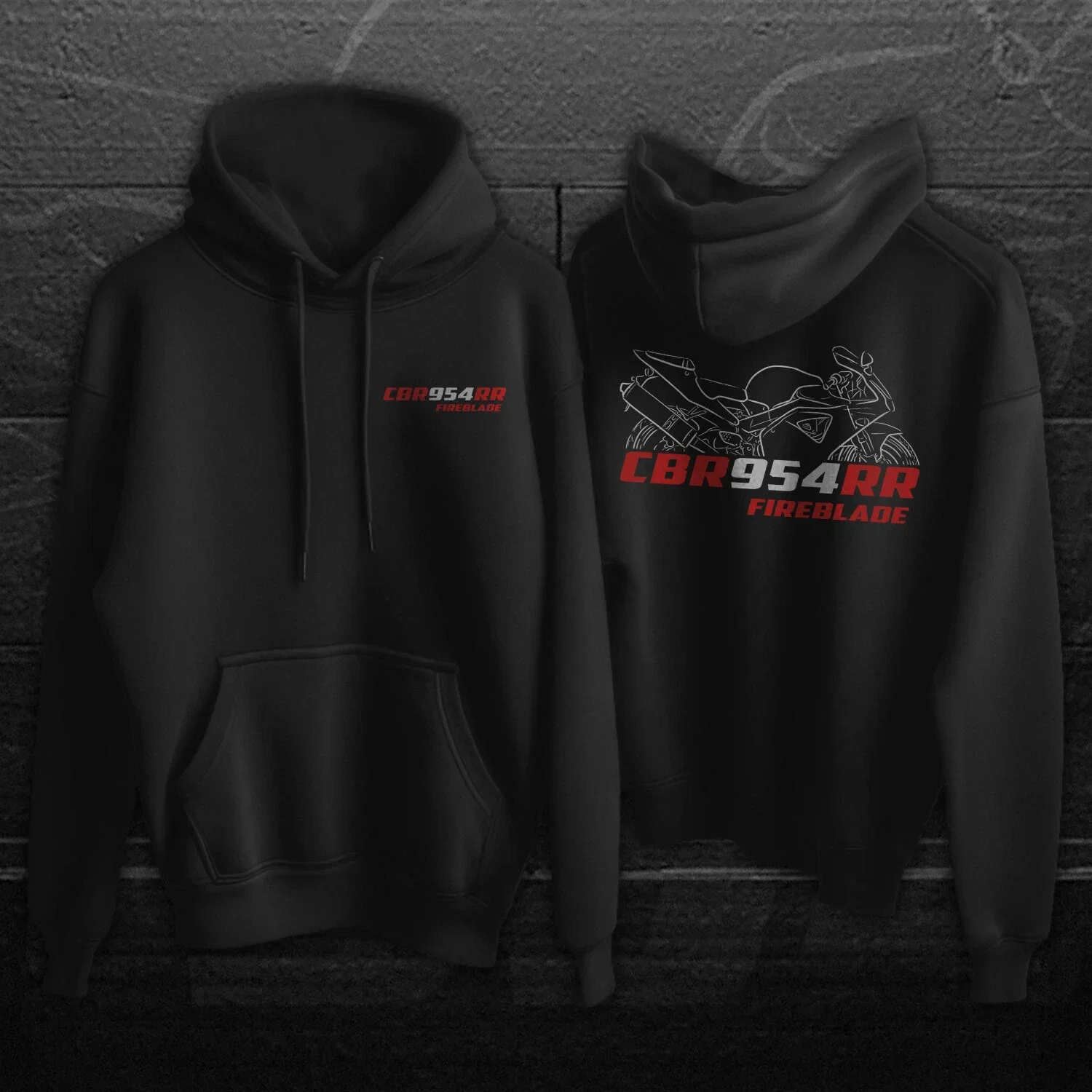 Honda CBR Motorcycle Rider Hooded Sweatshirt