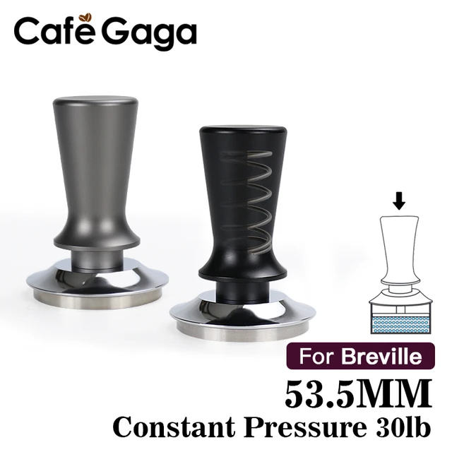 53.5mm Coffee Tamper Constant Pressure 30lb Springs Calibrated Tamping For  Breville Sage Tools Flat Base