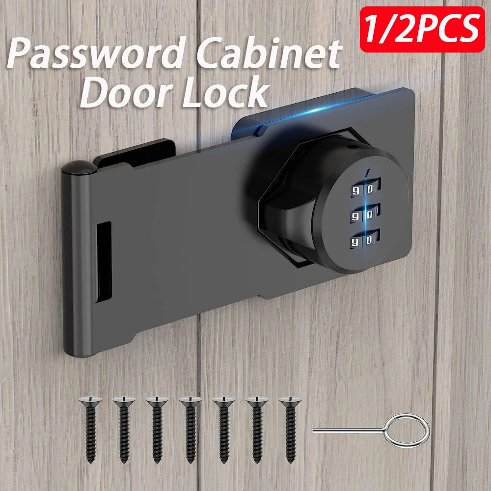 3 Digit Household Security Cabinet Password Locks Keyless Drawer Combination Coded Door Cabinet Home Hardware Zinc Alloy cabinet safety lock cabinet lock digit combination lock combination lock door lock door safety lock