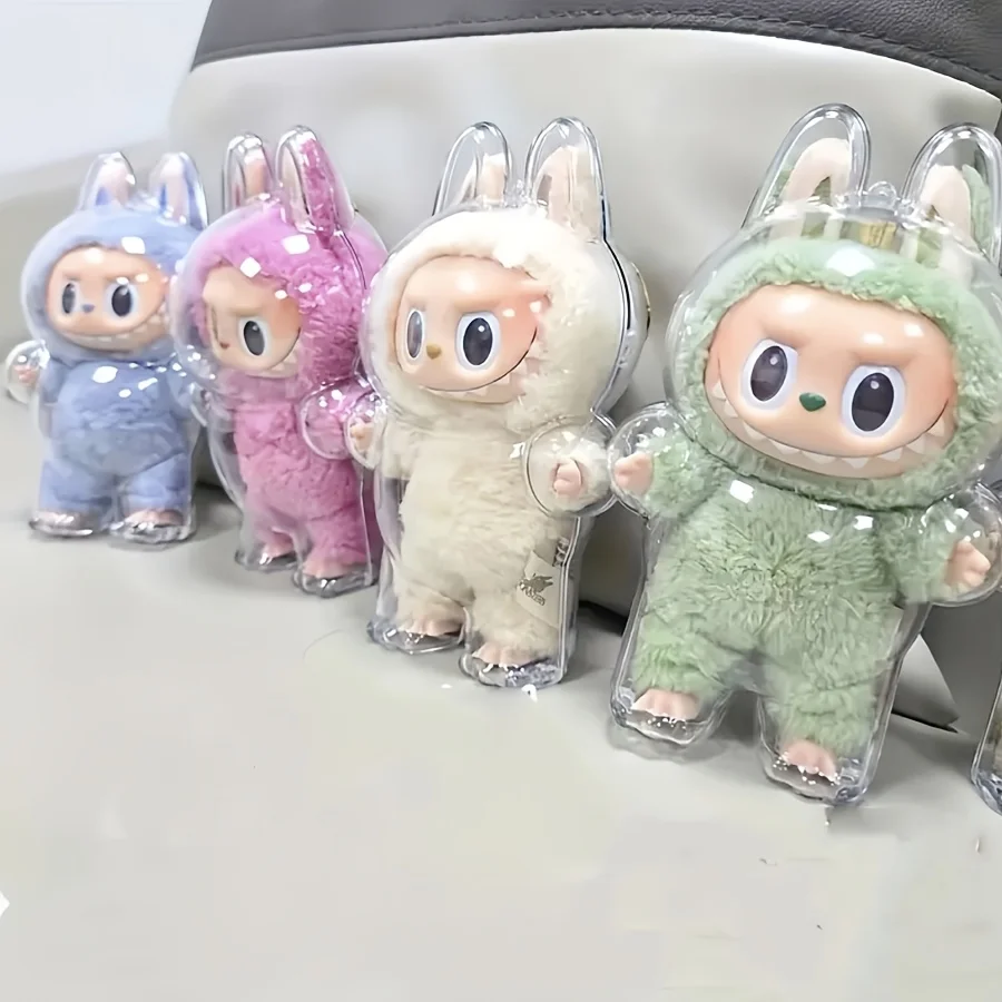 1/6pcs Doll Protective Case for Labubu Have Seat & Macaroon