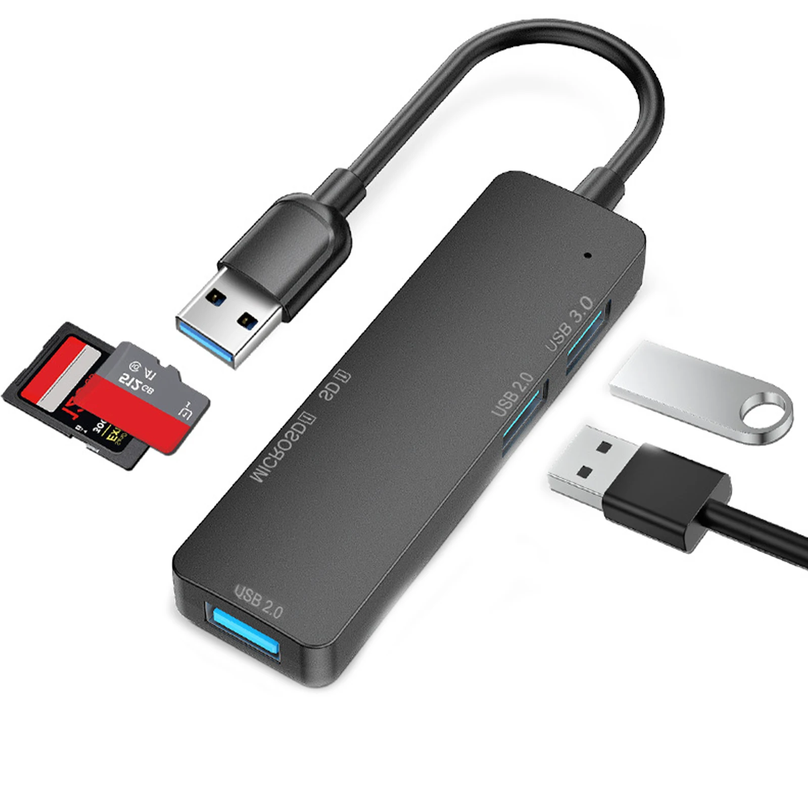 

USB 3.0 Тип C концентратор 5 в 1 мульти разветвитель адаптер с слотом для TF SD-карт легкий тонкий портативный Plug & Play концентратор адаптер