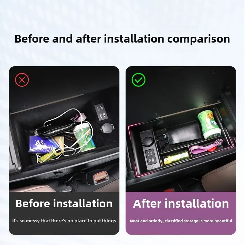 Car Center Console Armrest Storage Box For Lexus ES ES250 ES300h ES350 2021-2025 Central Organizer Container Tray Accessories detail image 4