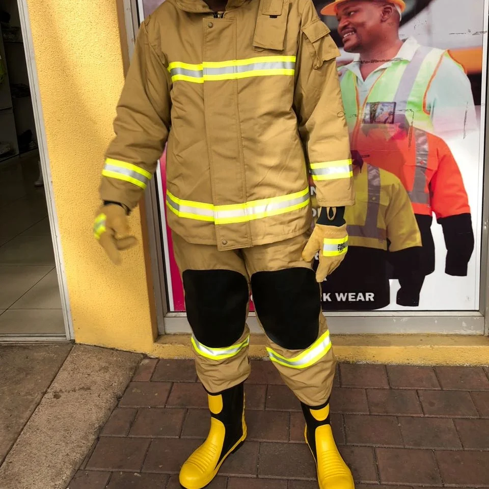 New Style Nomex Turnout Gear Firefighter Suit With EN469 & NFPA1971 Standards Flame-retardant Firefighting Clothing