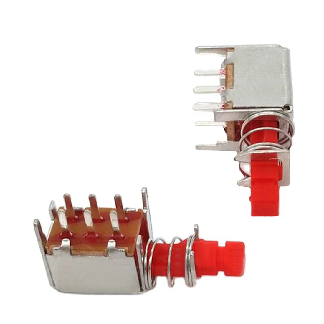 

50pcs A03-3 Metal Shell Switch Spring Switches Push Button Buttons 6 Pins Double Row Self-Lock Environmental Wholesale