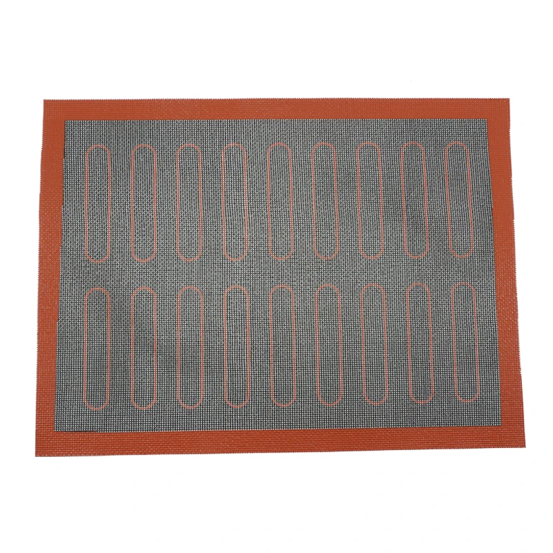 Alyvisun Tapis De Cuisson Silicone Avec 3 Grattoirs, 60 X 40cm Tapis Patisserie Antidérapant