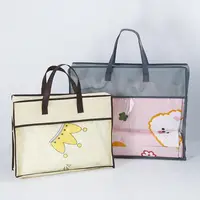 Quilt Storage Bag Dustproof Zip Storage Bag Non-Woven Waterproof Quilts Storage Pillow Organizer 2