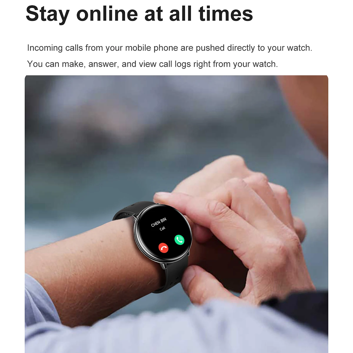 ��ħ�� �߿� ������ ����Ʈ �ð� �ʹ��� GPS Smartwatch ���� ���� ��� BT ��ȭ �ɹڼ� ����� ���� �ǰ�