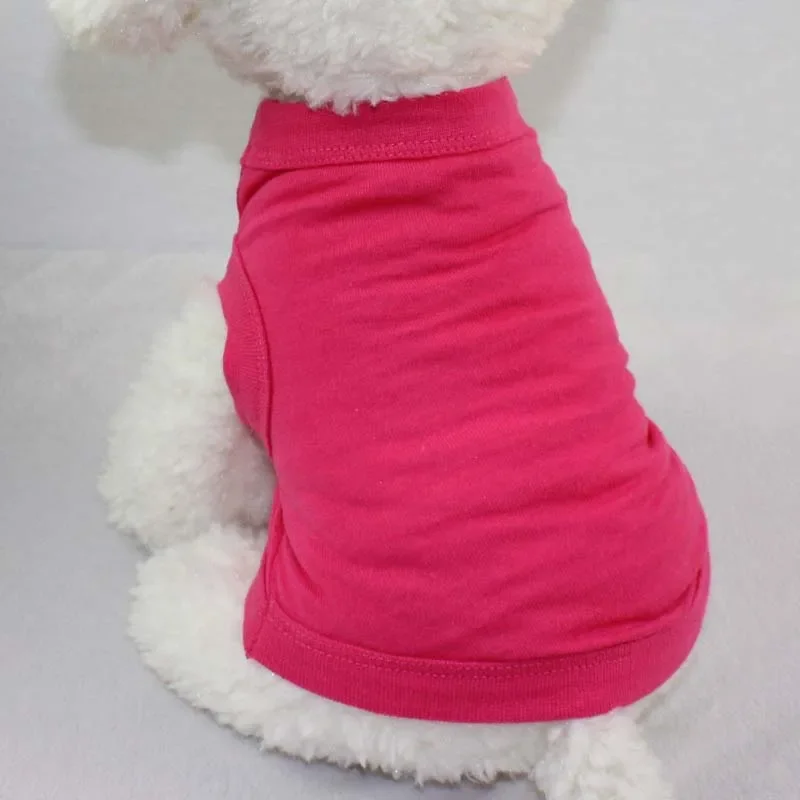 Reine Baumwoll-Hundeshirts, Blanko-Welpenkleidung für kleine, mittlere und große Hunde, weiches, dünnes T-Shirt, Hundeweste, Katzen-Unterzieh-T-Shirts – Detail 14