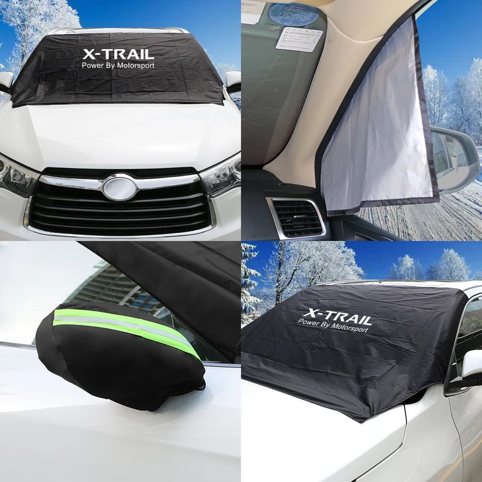 LINTINGLIHAI Car Windscreen Cover For Nissan X-Trail T32 (2014-2020) - Winter Frost & Snow Guard (175x115cm)