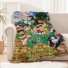 Microfiber Bedding Crayon Shin-chan Luxury Throw Blanket Bed Fluffy Soft Blankets for Decorative Sofa Blankets and Throws Cobija 2