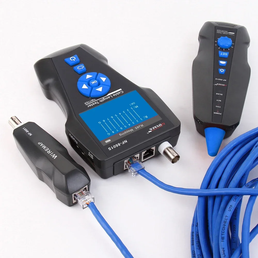 NOYAFA Cable and Network tester Cable and Network test NF-8601S 8601W 8601 Tester with PoE Ping Functions for