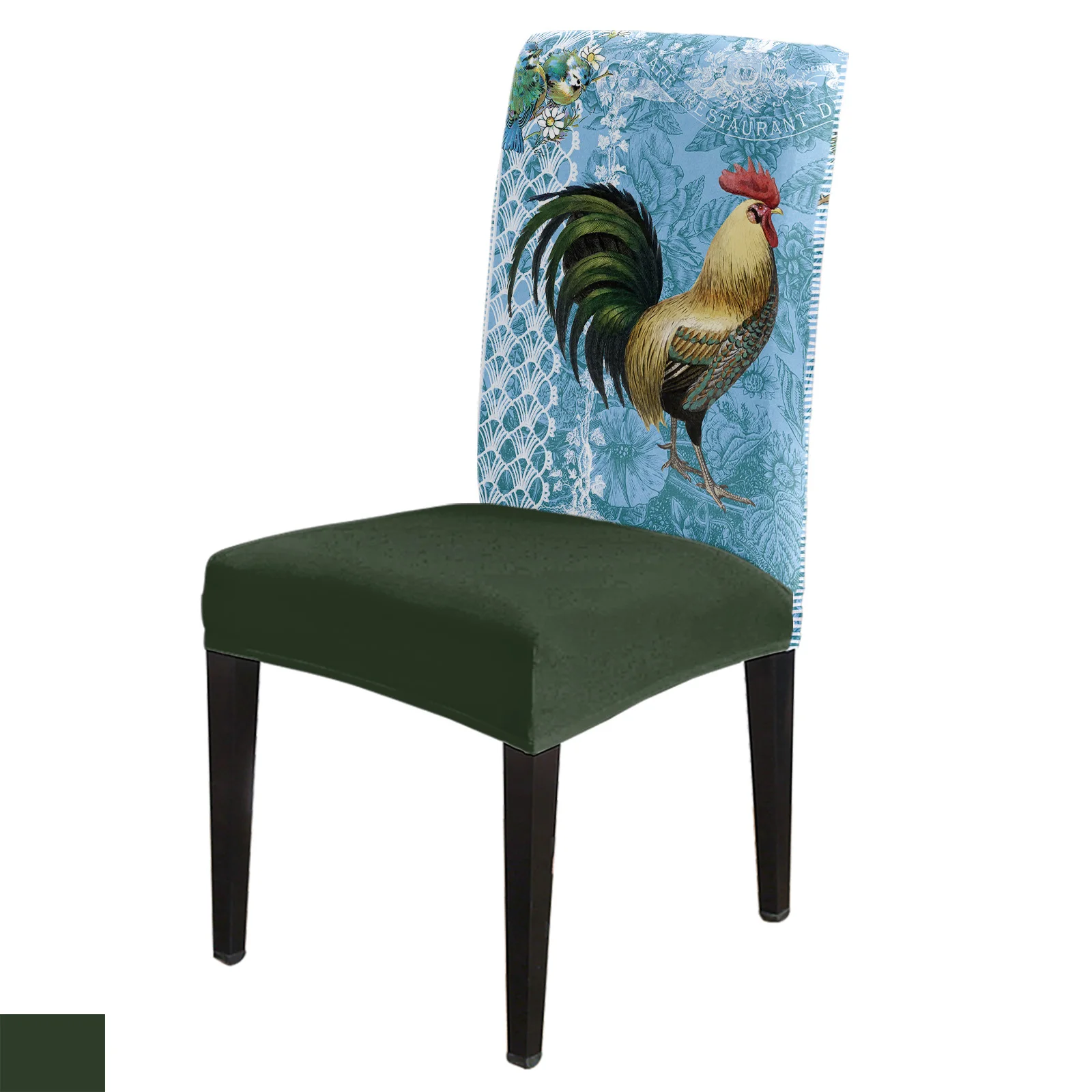 

Animal Rooster Vintage Background Dining Chair Cover 4/6/8PCS Spandex Elastic Chair Slipcover Case for Wedding Home Dining Room