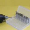 20pcs 3x3mm Carbide Burr Set Rotary File Die Grinder Bit 1/8" Shank Milling Cutter for Metal Grinding Dremel Rotary Tool 3