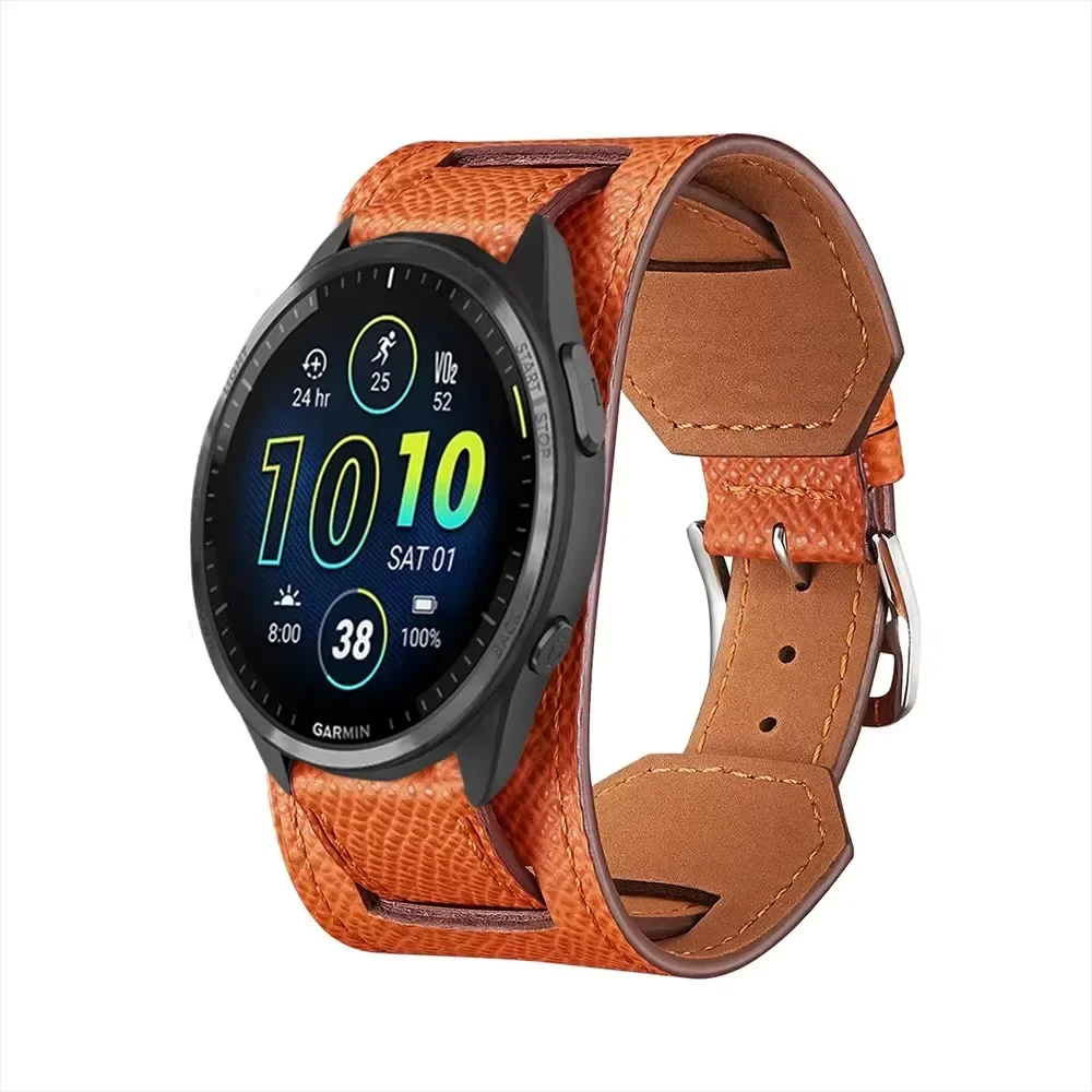 Premium Leather Smartwatch Strap – Universal Fit, 20/22mm