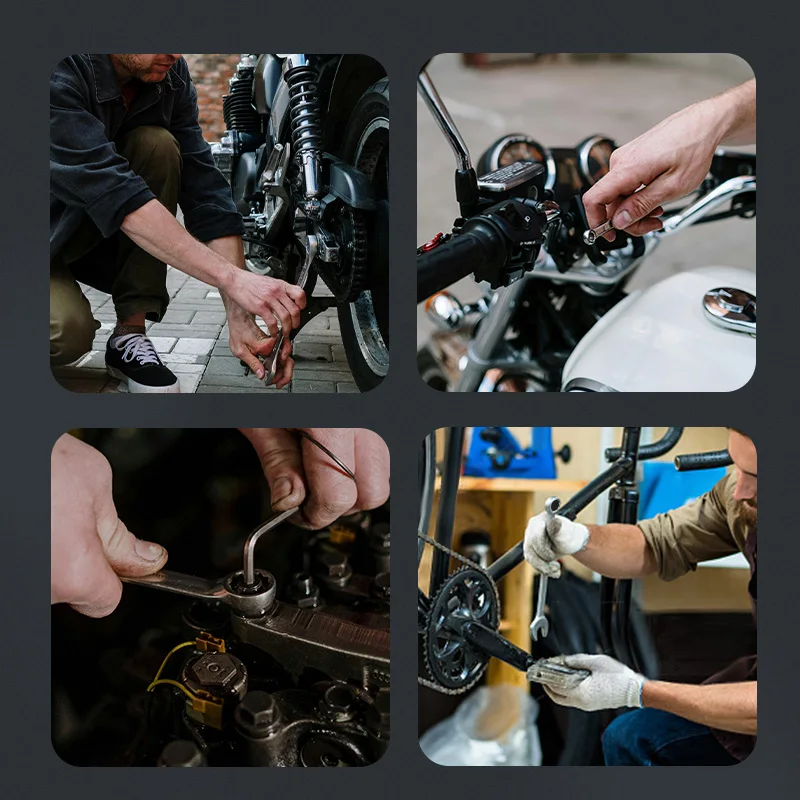 AIRAJ Universal Ratchet Wrench 72 Tooth Gear Ring Torque Socket Repair Hardware Tools Multifunctional Anti Slip Durable 6