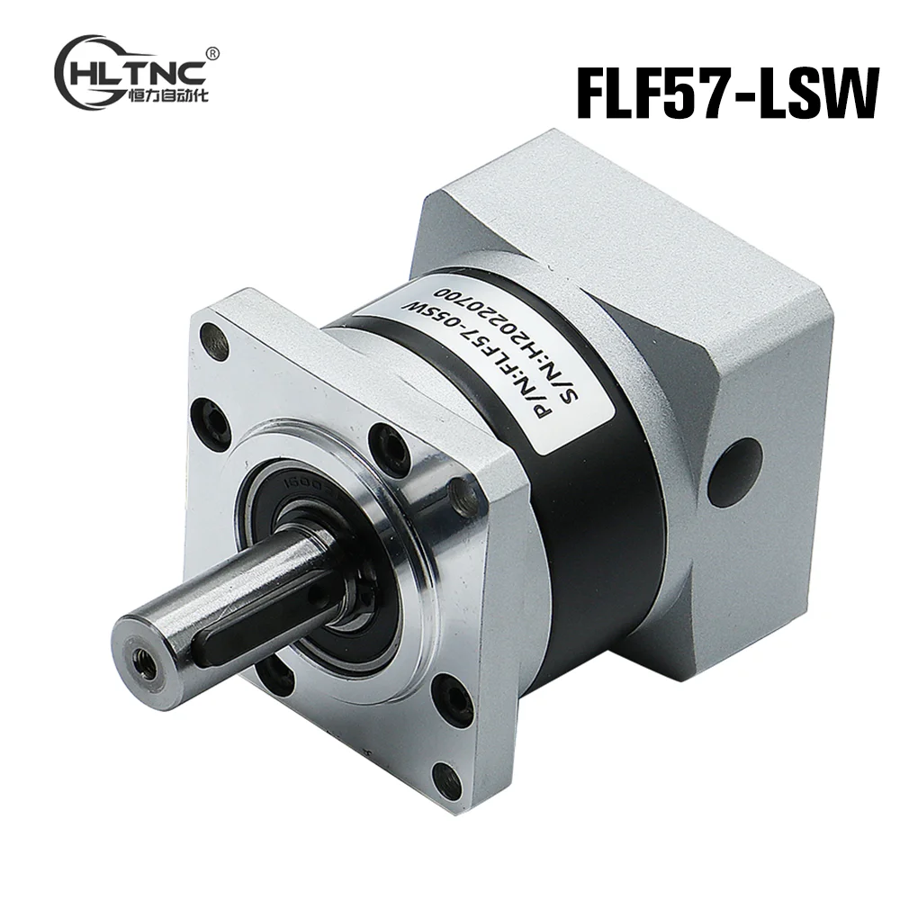 Planetary Reducer HLTNC FLF57-LSW 5:1 to 50:1 With 8mm Input and 14mm Output Fit Nema23 57mm Stepper Motor for CNC Engraver