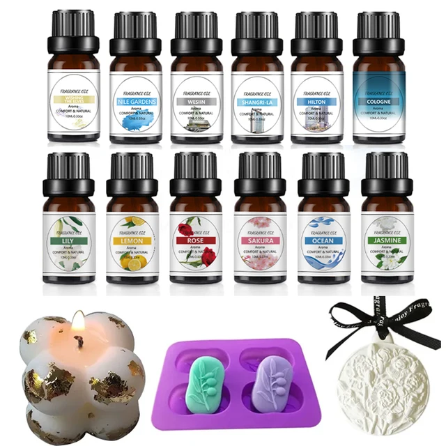 10ml Fragrance Oil for Candle Soap Making Essential Oils 33 FLAVOR for Diffuser Sleep Bath Soap SPA DIY Scented Candle Perfume 1