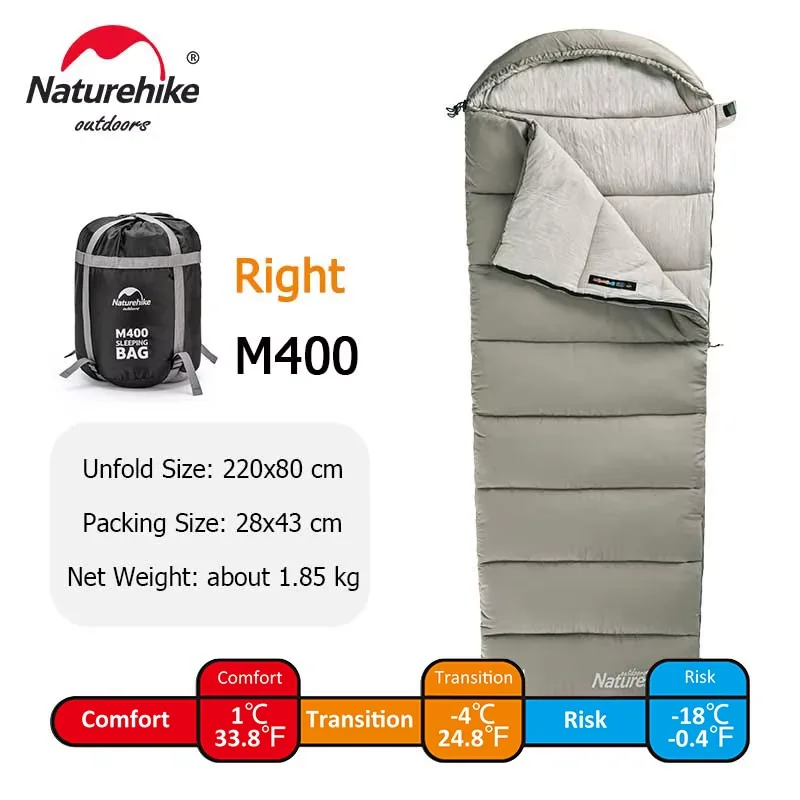 新品2個セット　スリーピングバッグ 寝袋 M300 NaturehikeのOEM NatureHike 寝袋 ネイチャーハイク M300 封筒型 シュラフ