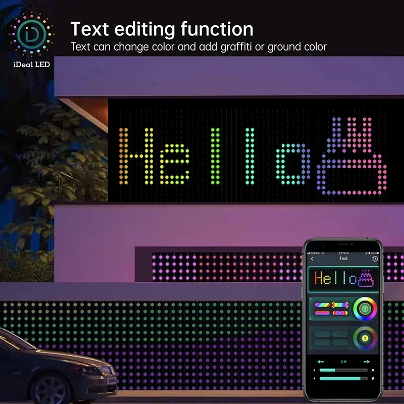 Description Picture 2 of item400LEDs Smart Curtain Lights Bluetooth App LED String RGB Fairy Lights DIY Music Change Display for Window Bedroom Decoration