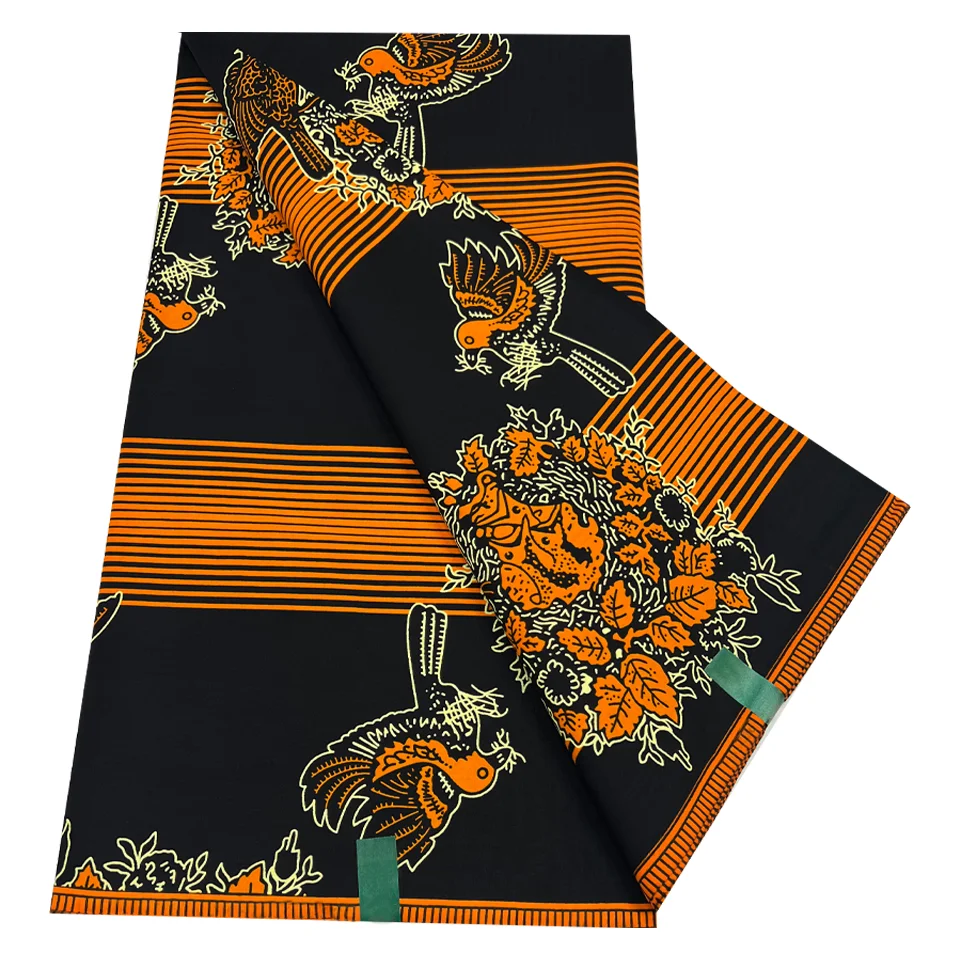 New Designs Ankara Fabric 100% Cotton Tissu Pagne Africaine Pagne Wax Africain Ankara Wax Print Supplier 6 Yards
