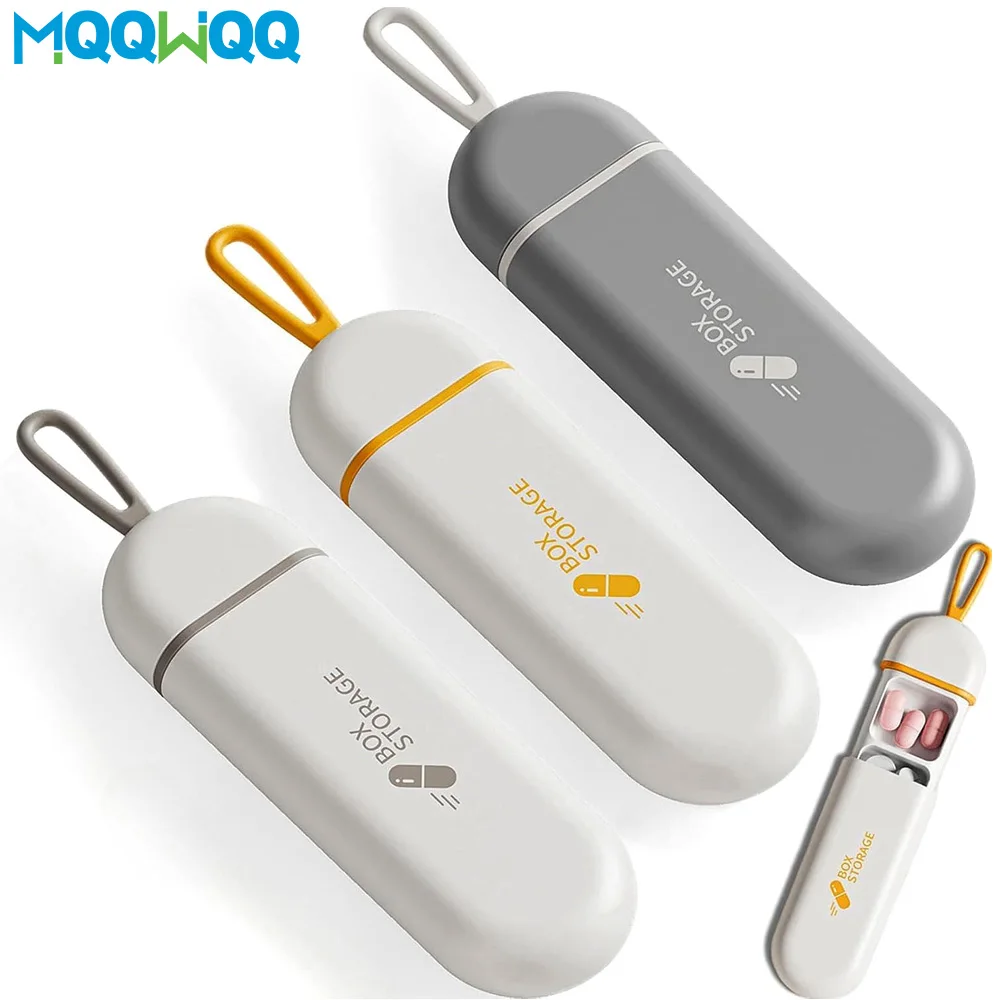 Compact and Portable Moisture-Proof Pill Organizer with 3 Compartments