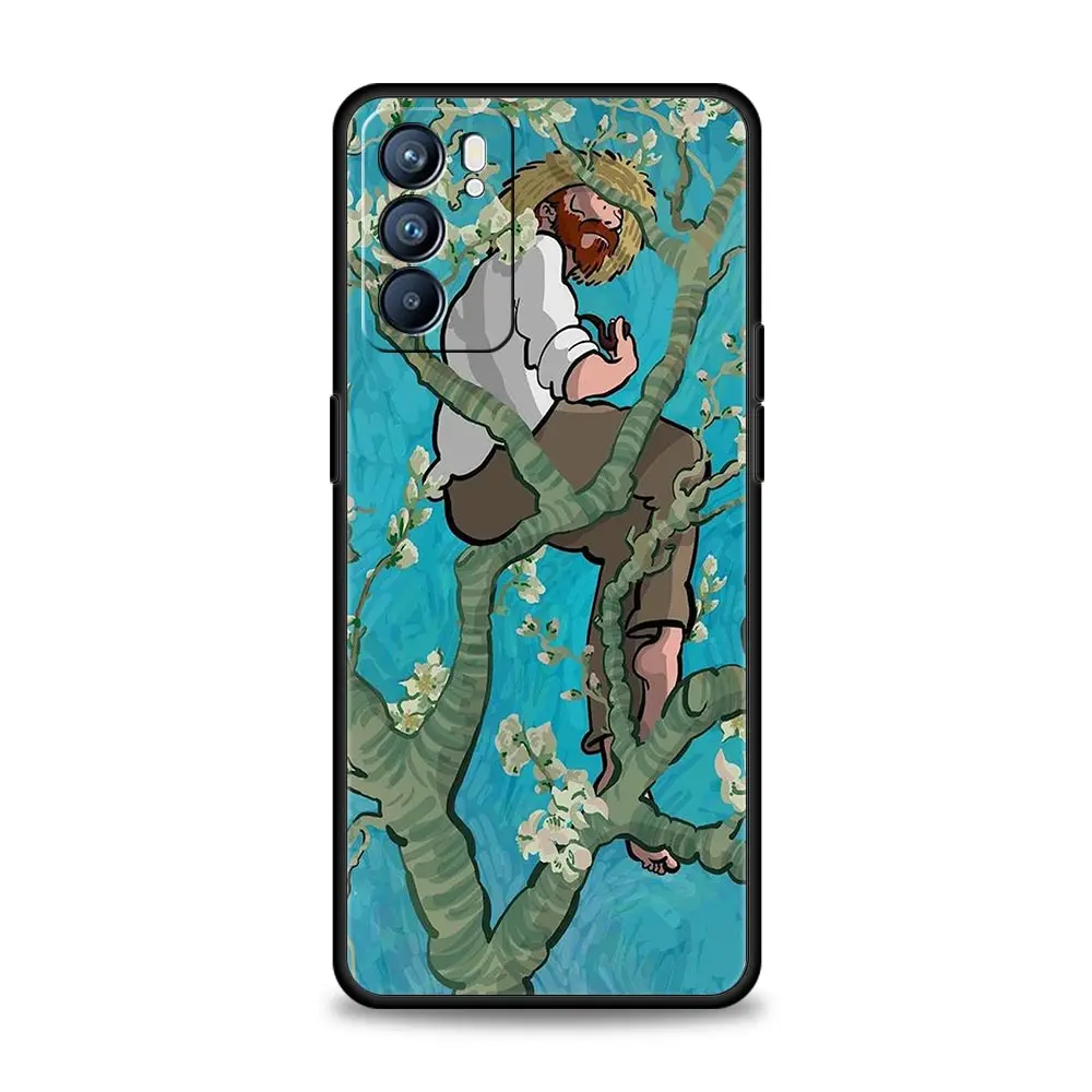 Van Gogh Starry Night Flower Phone Case Cover