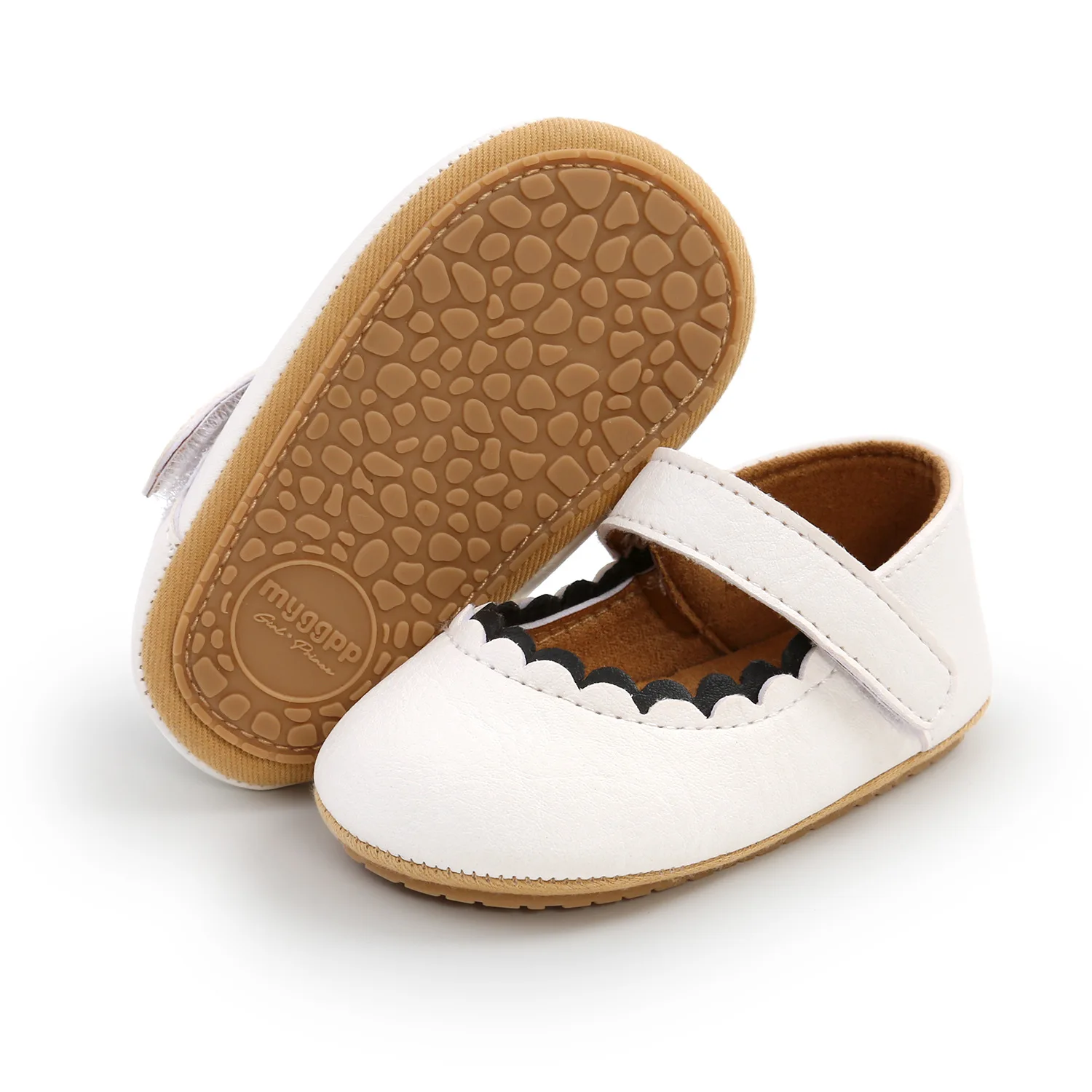 Meckior Baby Jungen Mädchen Schuhe Säugling Leder Gummi Sohle Anti-rutsch Kleinkind Erste Wanderer Krippe Schuhe Neugeborenen Mädchen Prinzessin – Detail 20