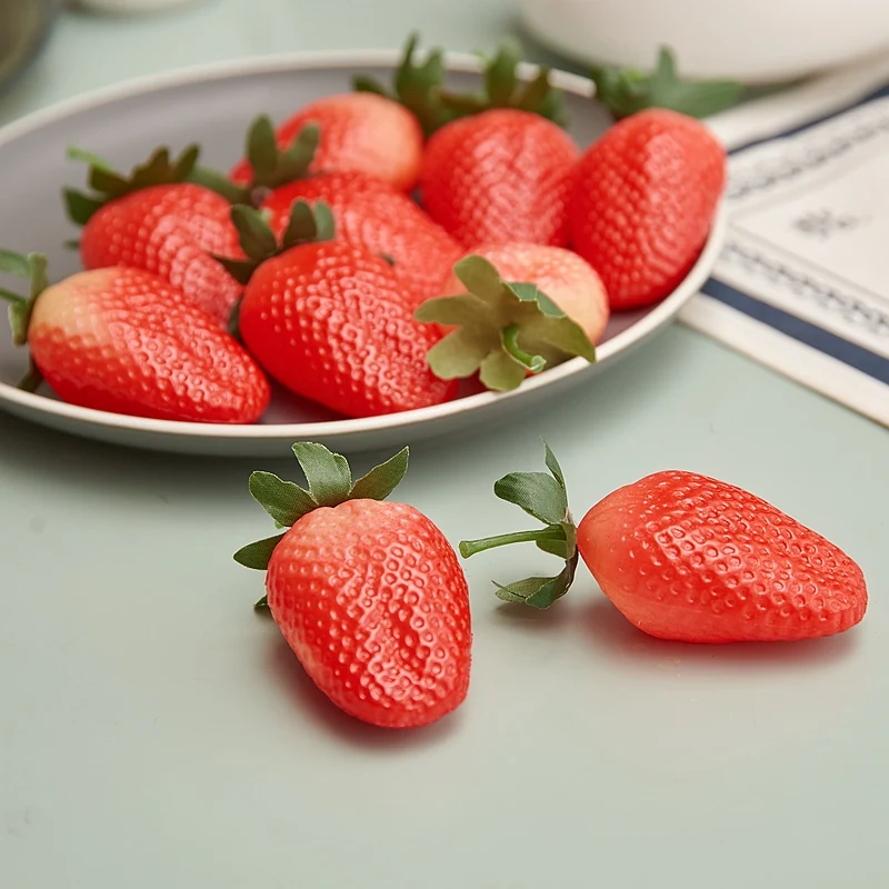 Artificial Plastic Strawberry Ornament, Fake Strawberry, Photography Props, Christmas, Home Decor, Craft, 20 Pcs, 3Pcs artificial plants artificial flowers artificial fruits and vegetables