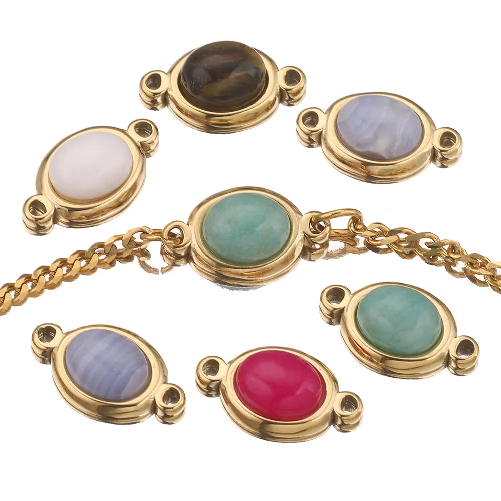 Confezione Da 2 Bracciali Donna In Acciaio Inossidabile Con Cristalli – Braccialetti A Maglie Regolabili Per Amiche