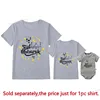 Eid Mubarak Print Family Matching Shirts Cotton Dad Mother Kids Tees Tops Baby Rompers Funny Family Look Ramadan Mubarak Outfits 5