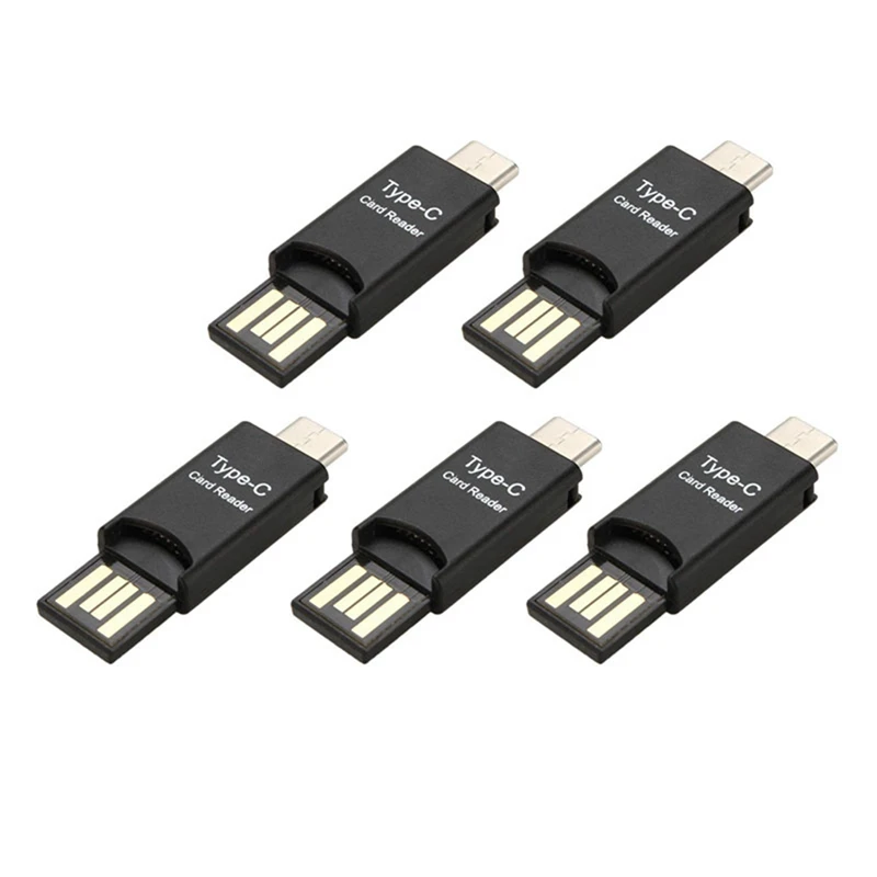 

5X USB 3.1 Type C адаптер для кардридера Micro-SD TF для ПК сотового телефона