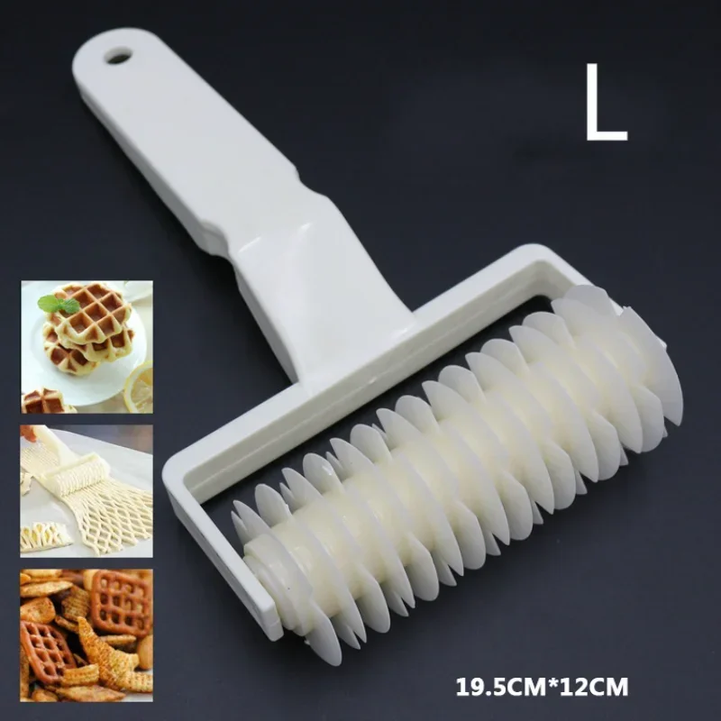 Roller Cutter Pie Pizza Cookie Cutter Pastry Plastic Baking Tools Bakeware Embossing Dough Roller Lattice Craft 1PC dough cutter,pizza cutter