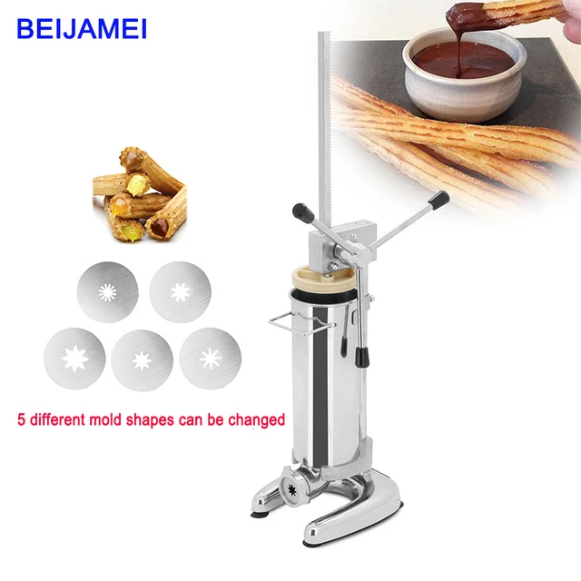 stainless steel 3L Manual maquina para hacer churro Churros Maker Machine  Churros Machine - AliExpress