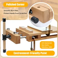 Woodworking Bench Vise with 4 Bench Dogs and 2 Clips Wood Bench Vises Kit for Garage Studios 1