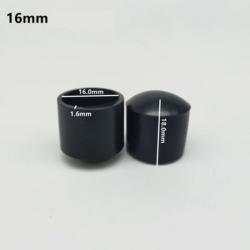 Rubber Chair/Furniture Leg Tips - 16-Pack Floor Protectors