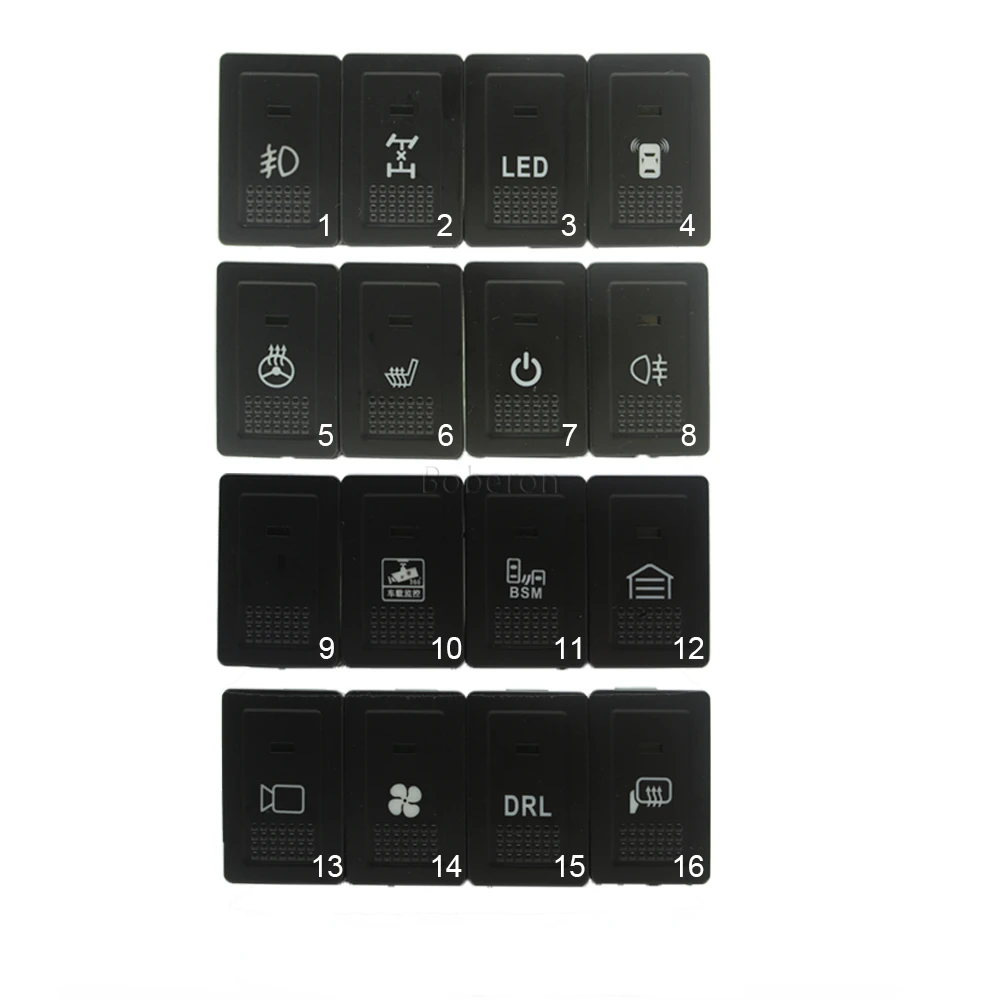 Auto Led Light Power On Off Pulsante Radar Garage Specchio Interruttore Riscaldato Per Suzuki Sx4 Swift Grand Vitara 2006 - 2012