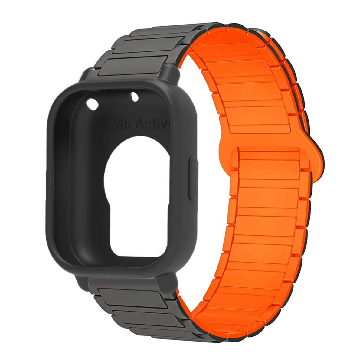 Enhanced Protective Case with Silicone Strap and Magnetic Sports Bands - Full Cover Screen TPU Soft Shell