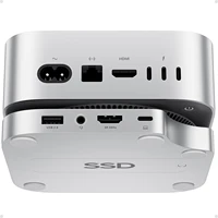 PULWTOP Mac Mini M4 Hub Stand with M.2 SSD Enclosure, with HDMI 4K 60Hz,  USB C Hub Accesorios for Mac Mini 2024 M4 Pro 1