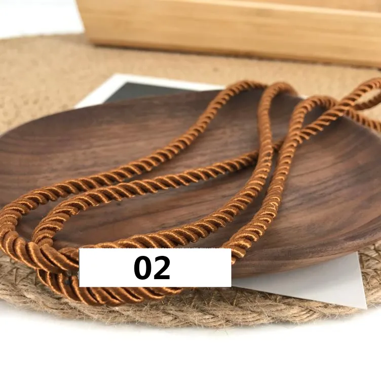 5m 3mm Three-Strand Colorful Polypropylene Rope for Rustic Home Decor & DIY Projects